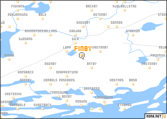 map of Finby