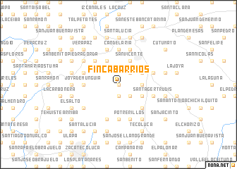 map of Finca Barrios