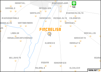 map of Finca Elisa