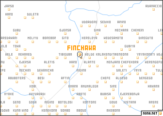 map of Fīnchʼawa