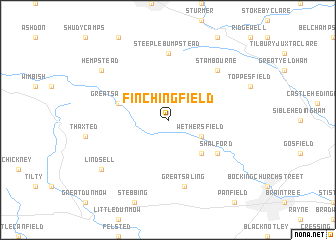 map of Finchingfield