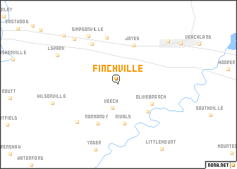 map of Finchville