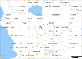 map of Finderup