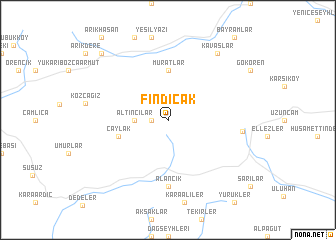 map of Fındıcak