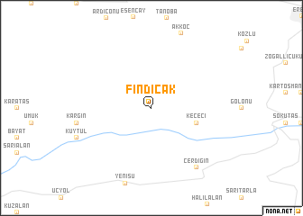 map of Fındıcak