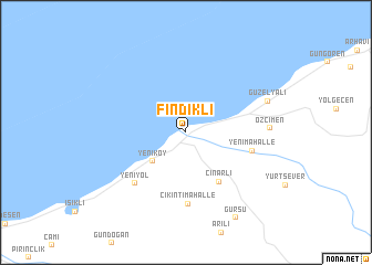 map of Fındıklı