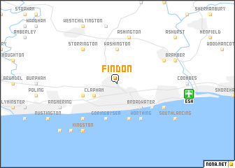 map of Findon