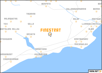 map of Finestrat