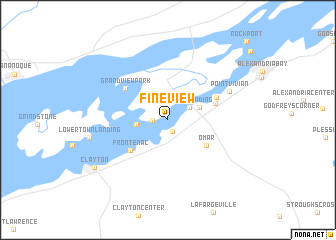 map of Fineview