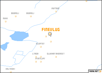 map of Finev Lug