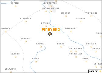 map of Fineyevo