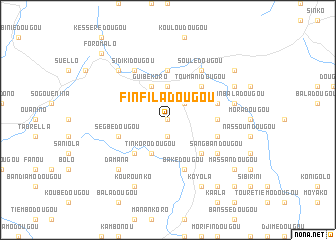 map of Finfiladougou