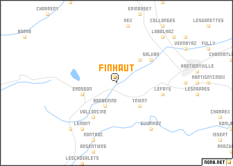 map of Finhaut