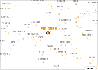 map of Finiasse