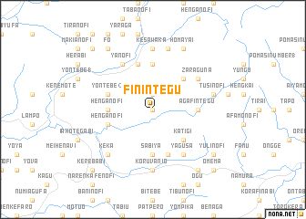 map of Finintegu