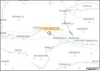 map of Fink Basin