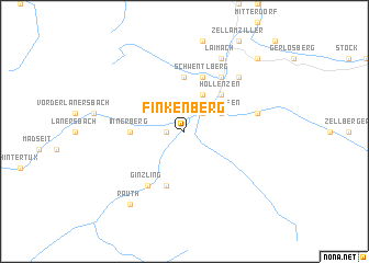 map of Finkenberg