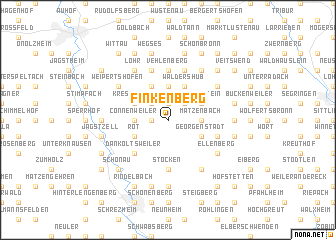 map of Finkenberg