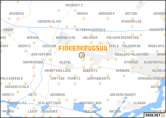 map of Finkenkrug Süd