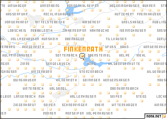 map of Finkenrath