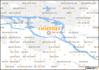 map of Finkenriek