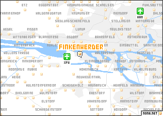 map of Finkenwerder