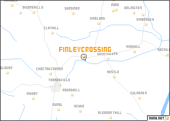 map of Finley Crossing