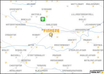 map of Finmere