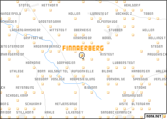 map of Finnaerberg