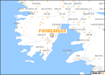 map of Finnagården