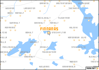 map of Finnanäs