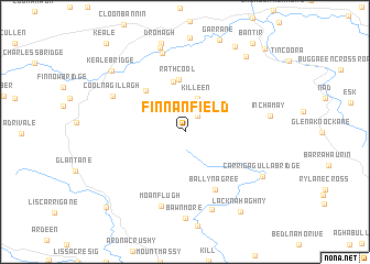 map of Finnanfield