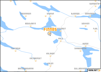 map of Finnäs