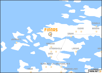 map of Finnäs