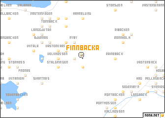 map of Finnbacka
