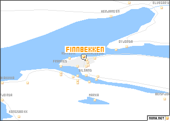 map of Finnbekken