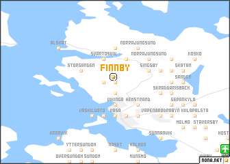 map of Finnby