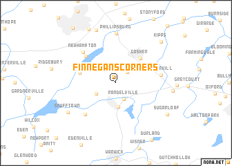 map of Finnegans Corners