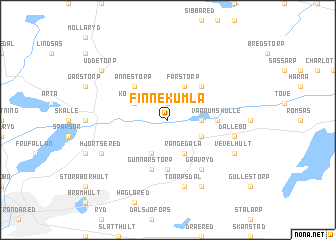 map of Finnekumla