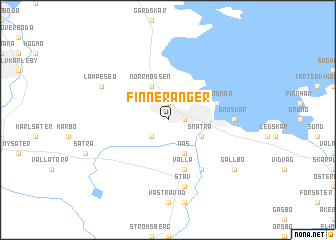 map of Finnerånger