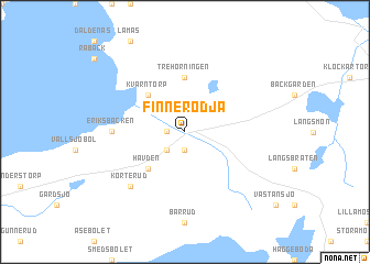 map of Finnerödja