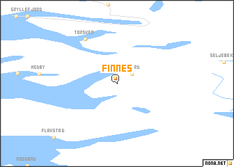 map of Finnes