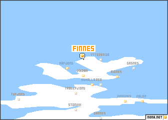 map of Finnes