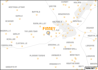 map of Finney