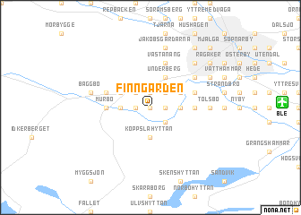 map of Finngården