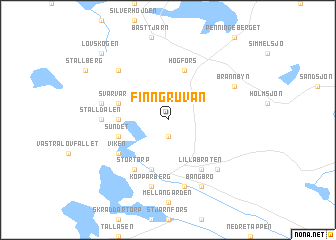 map of Finngruvan