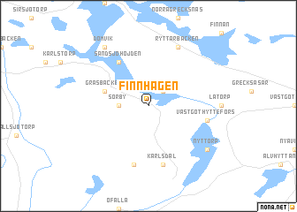 map of Finnhagen