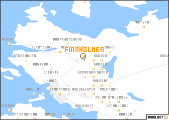 map of Finnholmen