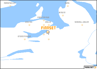 map of Finnset