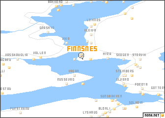 map of Finnsnes